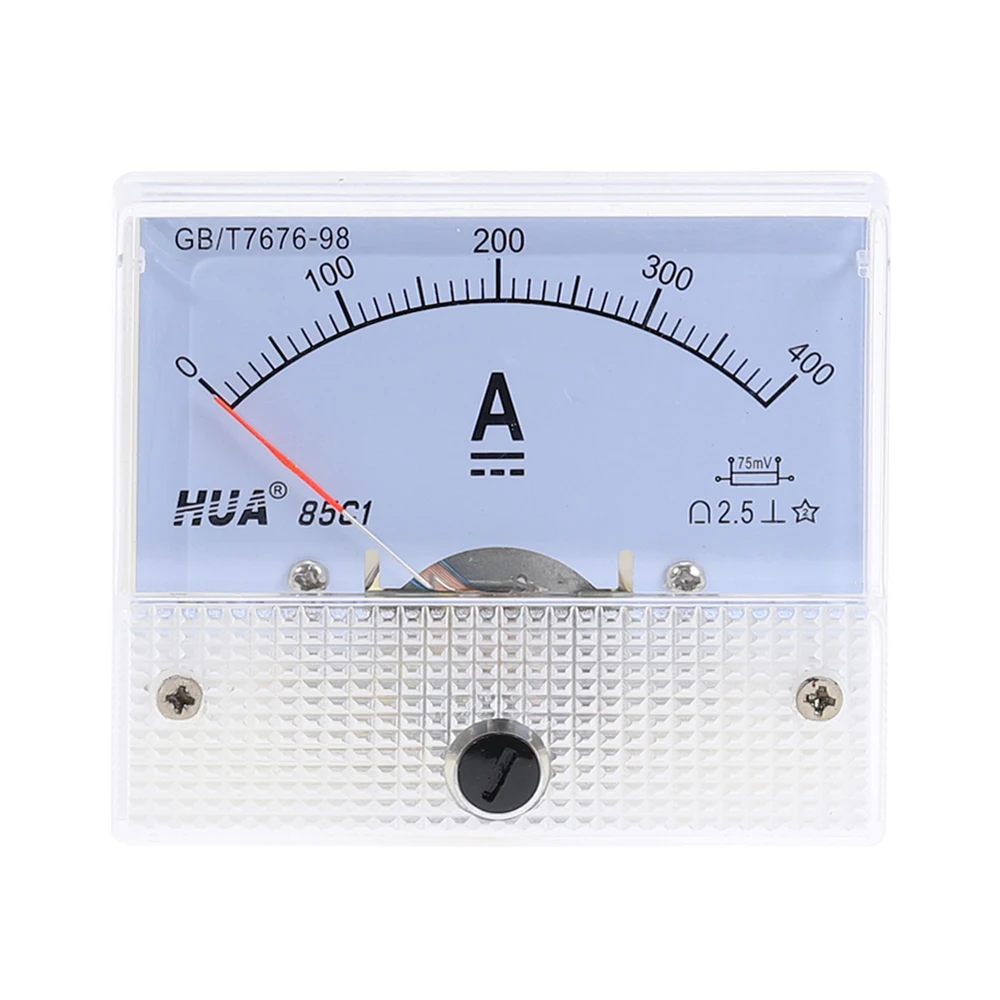 Аналоговый амперметр 85C1-A DC измерительный прибор с панелью 1A 2A 3A 5A 10A 20A 30A Ампер Датчик тока механические амперметры указатель амперметр