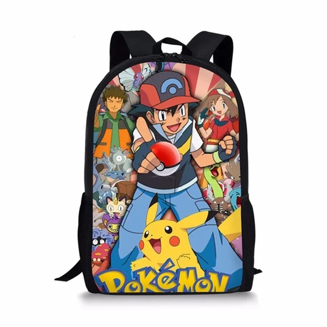 3 шт./компл. милые Pokemon Detective рюкзак Пикачу большие Ёмкость школьная сумка для детей тапочки в виде персонажа аниме школьные ранцы для мальчиков и девочек Mochila - Цвет: as pictures