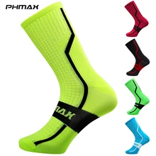 PHMAX, 7 цветов, носки для велосипедистов унисекс, MTB, велосипедные носки, профессиональные, для спорта на открытом воздухе, для гонок, горного велосипеда, велосипедные носки