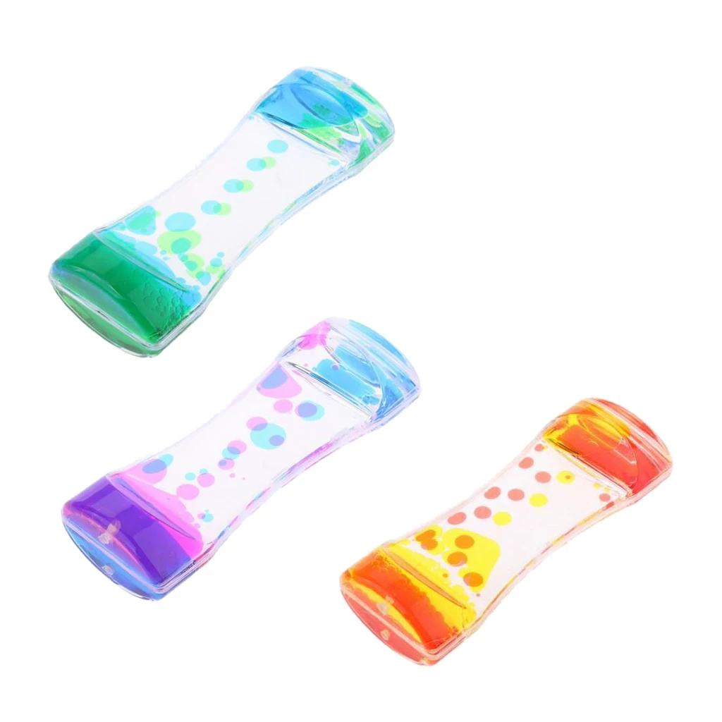 Pack of 4pcs Liquid Motion Bubbler for Sensory Play Toy, Children Activity, Executive Desk Top, Assorted Colors