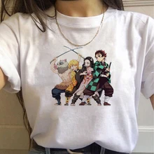 Tanjiro Kamado Demon Slayer Kimetsu no Yaiba Anime Manga Cosplay Blood Sunset Men/Women Unisex Long Sleeve T-Shirt 