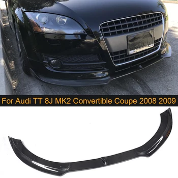 

Carbon Fiber Car Front Bumper Lip Spoiler for Audi TT 8J MK2 Convertible Coupe 2 Door 2008 2009 Car Front Lip Spoiler Splitters