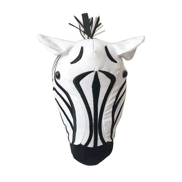 INS Cute Elephant Giraffe Head Wall Mount Animal Kid Room Home Decor Stuffed Cloth Dolls Hook Artwork Decoration Toy Photo Props