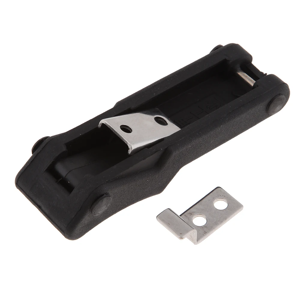Flexible Draw Latch Soft Black Rubber Replacement for Marine/Boat/RV/Sailing