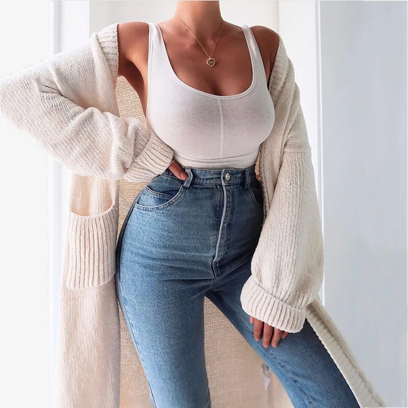 

Women Fleece Cardigans Sweaters Casual Loose Long Knitted Sweaters Autumn Winter Warm Jacket Pull Femme Oversized Knitwear