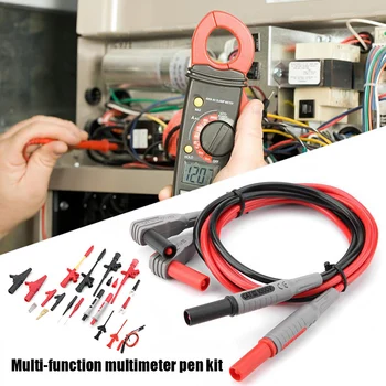 

Multimeter Probe Test Hook Kit Multifunction Replaceable Test Lead Accessories ALI88