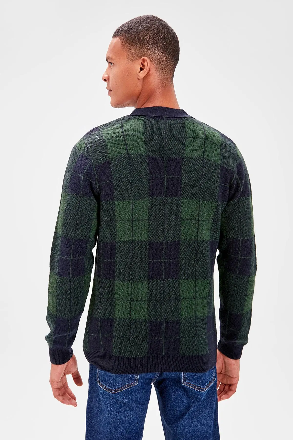 Trendyol Green Male Plaid Cardigan TMNAW20HI0030 - AliExpress