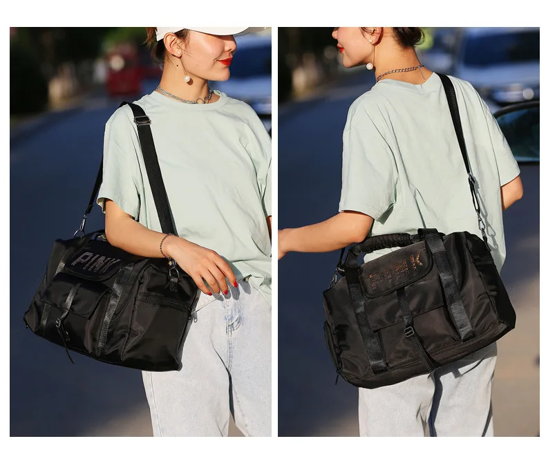 Sports Gym Bag Women's Yoga Bag Wet And Dry Separation Shoes Swimming Training Package Men's Cylinder Short Trip Hand Travel Bag