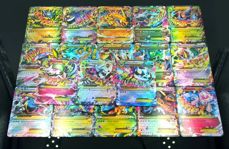 17 шт./кор. продавцов Pokemon Card Новые квадратные флэш ящик Пикачу флэш-карты Коллекция подарков с изображением покемонов комплект игрушки