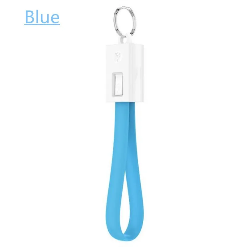 Брелок USB кабель для iPhone XR huawei samsung S9 S8 Mini кожаный Тип C USB телефонный кабель 2A Быстрая зарядка данных для USB C кабель - Цвет: Blue