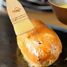 Деревянная ручка для выпечки хлеба барбекю кисточки для приготовления пищи Жаростойкие Кондитерские масляные щетки Кухня барбекю практичный инструмент для выпечки