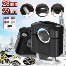 Универсальный 22 мм 28 мм на руль мотоцикла или брусок ЧПУ-типа зажимы стоянок для 7/" 1-1/8 для Dirt Pit зажим стояк конус Байк