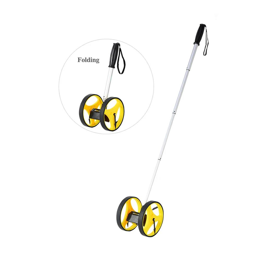 

Foldable 9999M Distance Measuring Wheel Double Wheel