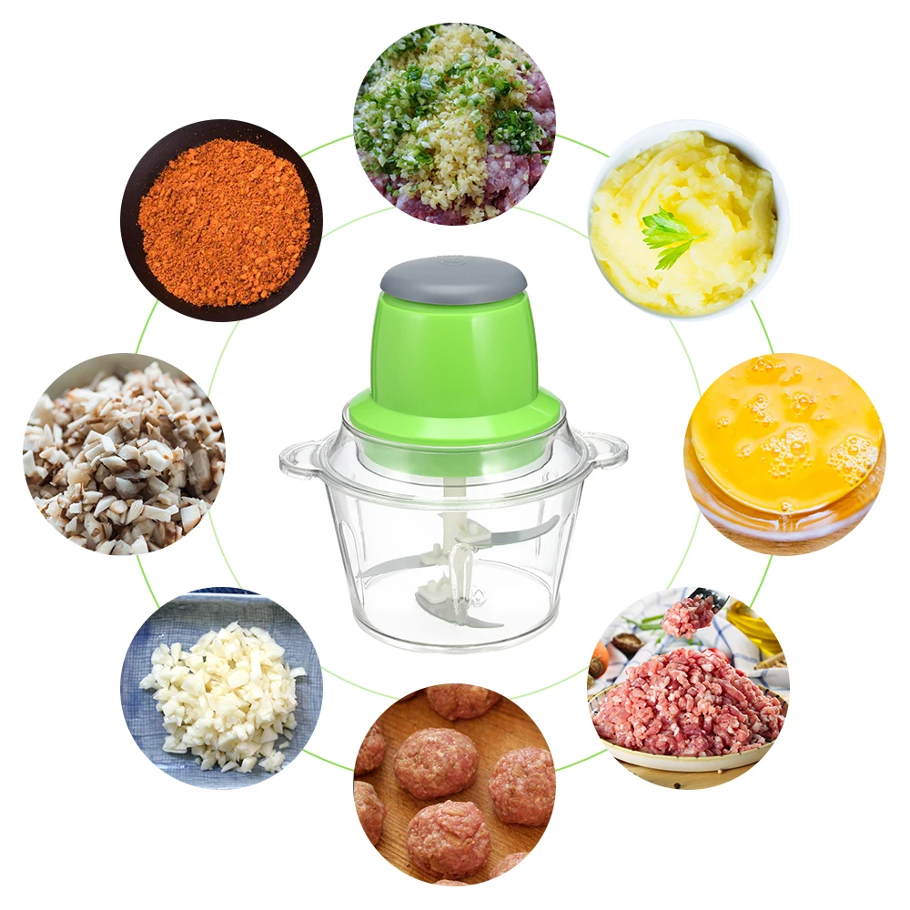

Multi-Function Household Press Type Electric Meat Grinder Mixer Chopper 2L Powerful Meat Grinder Fruit Food Processor EU Plug