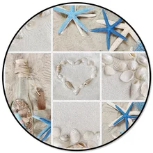 Пляжный чехол, круглые ковры для гостиной, декоративные коврики для детской комнаты, коврики для спальни, современные коврики