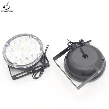 

2Pcs Universal 12V LED Car Flexible Daytime Running Lights Motorcycle DRL Fog Lamp Round Warning Driving Light Bulb Car Styling