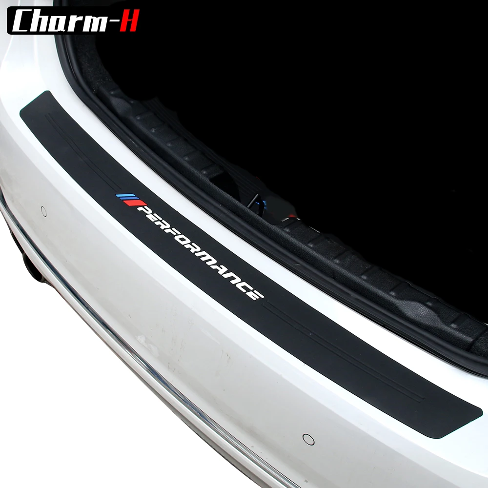 

Soft Rubber M Performance Car Rear Bumper Protection Trim Guard Plate Protector Sticker For BMW F30 F31 F34 F35 F80 M3 E46 E90
