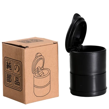 

High temperature car ashtray portable car ashtray home office smokeless ashtray ashtray ashtray rack with LED lights