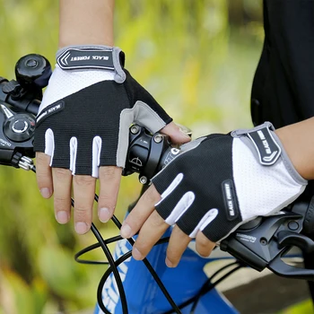 

Outdoor Gloves Summer Sports Anti-skid Fitness Weightlifting Half Finger Bicycle Riding Finger Holster Gloves Car Accessories