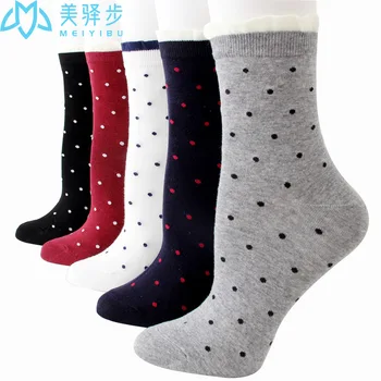 

12 Pairs Per Set Socks Dot Women's Socks Manufacturers Sock Cute