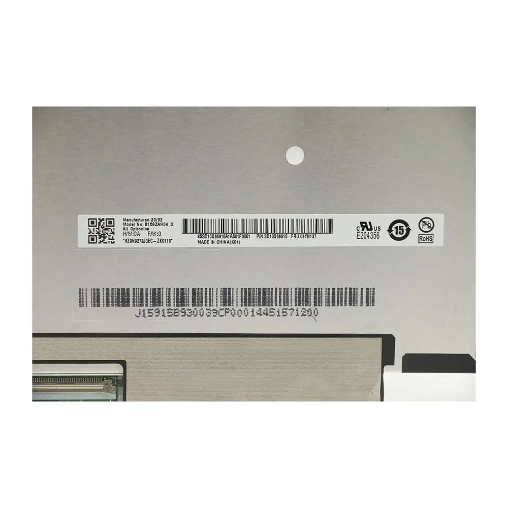 B156ZAN04.2 01YN137 01YN138 для T590 P53s P53 ThinkPad P1 Gen 2 X1 Экстрим 2nd 40pin LQ156D1JW42 00NY696 B156ZAN03.2