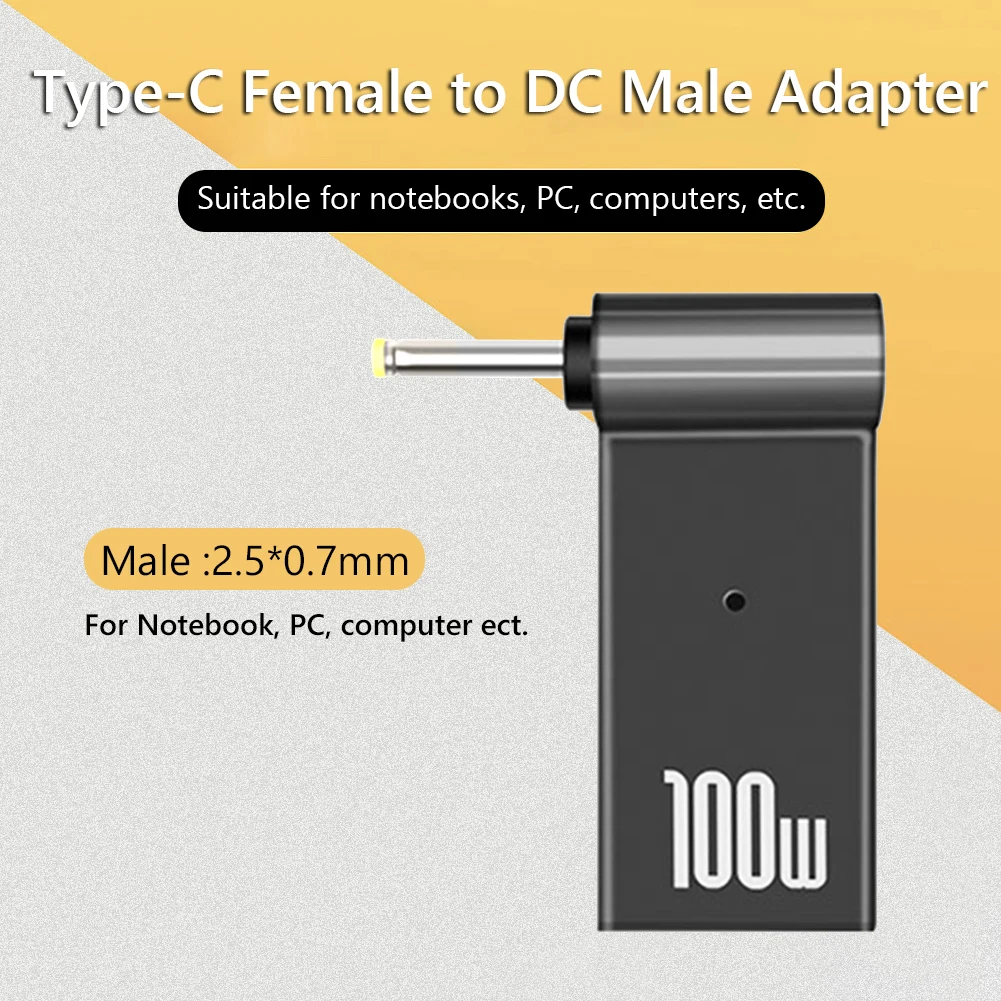 100W PD Fast Charging USB-C Female to Multi-size Male Plug Converter Description Image.This Product Can Be Found With The Tag Names Computer Cables Connecting, Computer Peripherals, Jack socket, PC Hardware Cables Adapters