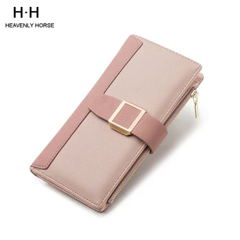 

Fashion PULeather Trifold Long Clutch Wallet For Women Wallet Card Holder Oopular Hot Long Clutch Wallet Plaid 3 Fold Purse