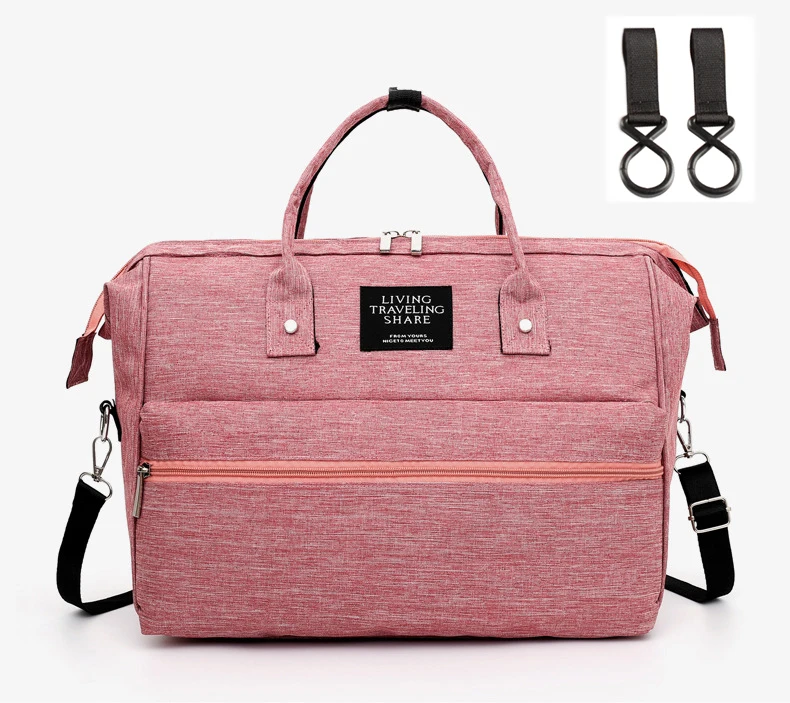 Сумка для подгузников для мам, стиль, Большая вместительная детская сумка, рюкзак для беременных, дизайнерская сумка для ухода за ребенком - Цвет: pink