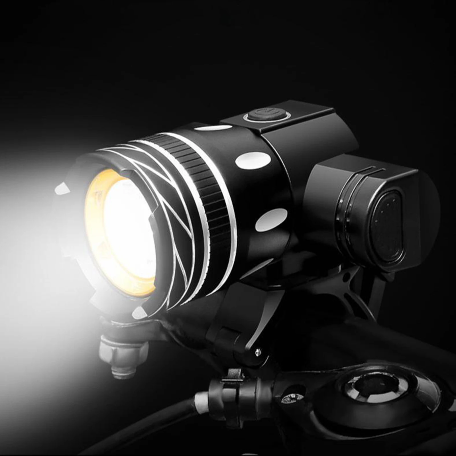 USB Charging Cycling Mountain Bike Headlight Bike Front Light Torch Flashlight