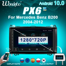 PX6 2 din Android 10 için araba radyo Mercedes Benz B200 Sprinter B sınıfı W245 B170 W209 W169 W906 navigasyon araba stereo otomatik ses