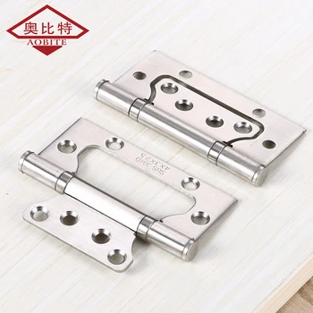 

AOBT 6-color Available Durable Stainless Steel Hinge 4 inch Hinge Free Slotted Wooden Door Heavy Hinge Indoor off-axis Hinge1PCS