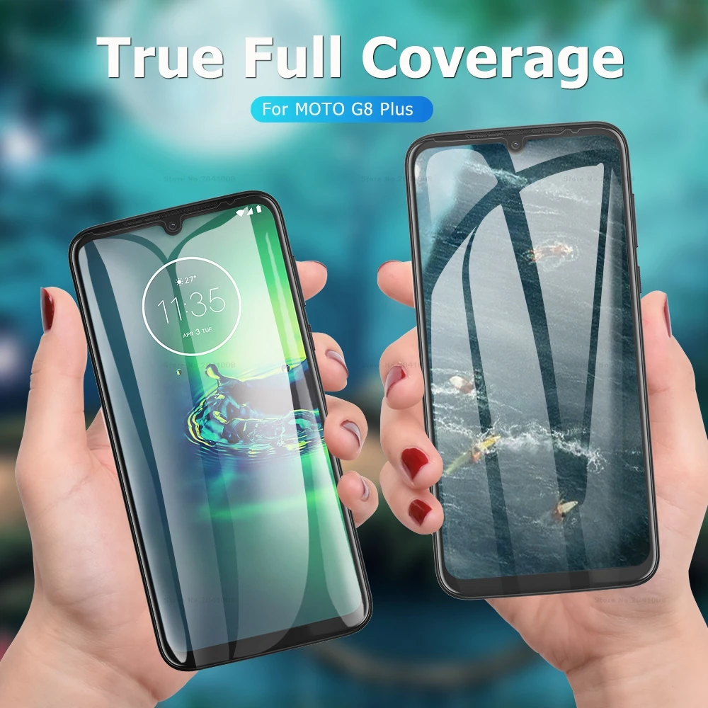 Закаленное стекло для MOTO One Zoom E6 G8 G7 G6 Play Plus Macro Защитная пленка экрана Motorola 1Zoom
