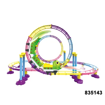 

diy electronic paradise plastic track racing toy with lights 835143