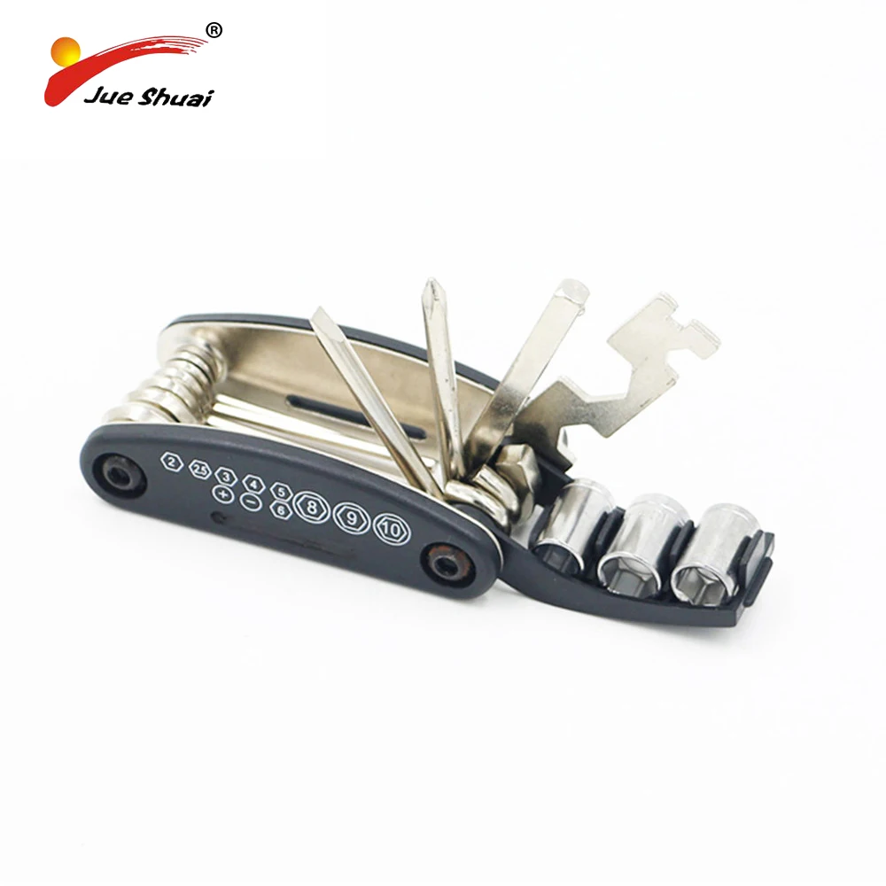 Bicycle Cycling 16 in 1 Multi-function Repair Tools Chain Rivet Extractor