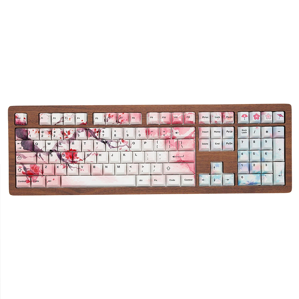 PBT Cherry Blossom клавишная крышка продукт для 60 87 104 108 клавиши механическая клавиатура Cherry G80 Заказная 68 клавишная крышка