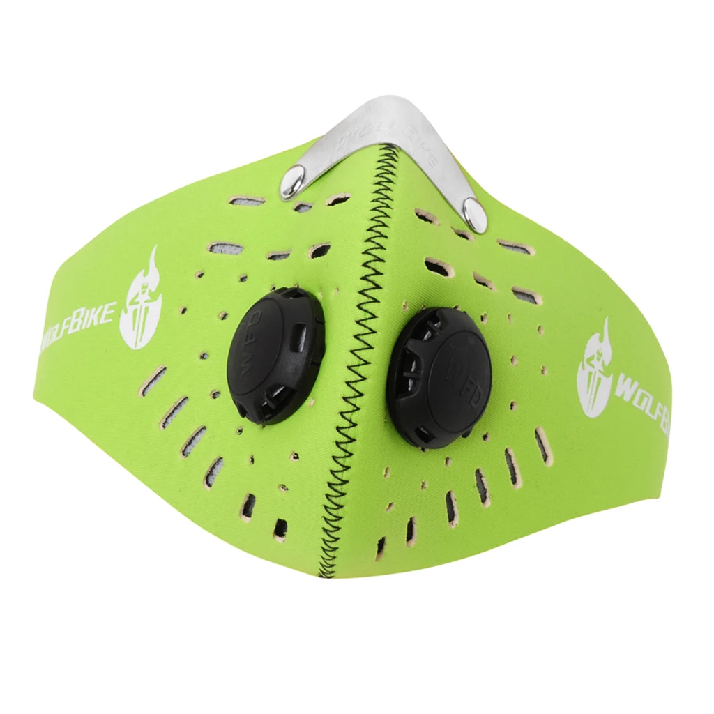 Fluorescence Green Фильтр для защиты от загрязнения лица от пыли для мотоцикла и лыж - Цвет: Fluorescence Green