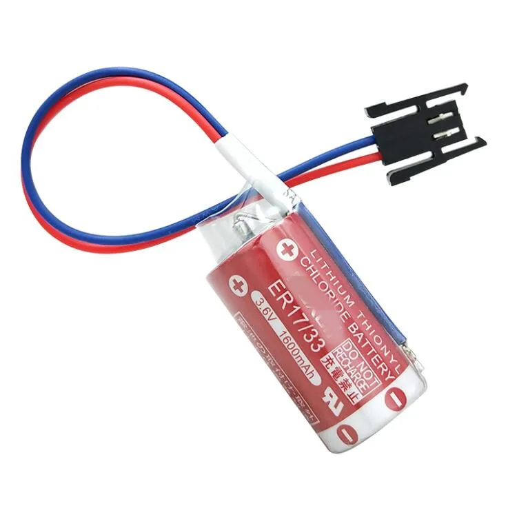 1 шт. батарея ER17/33 3 6 V 1600mAh 2/3A 17330 PLC литиевые батареи с черным разъемом | Электроника