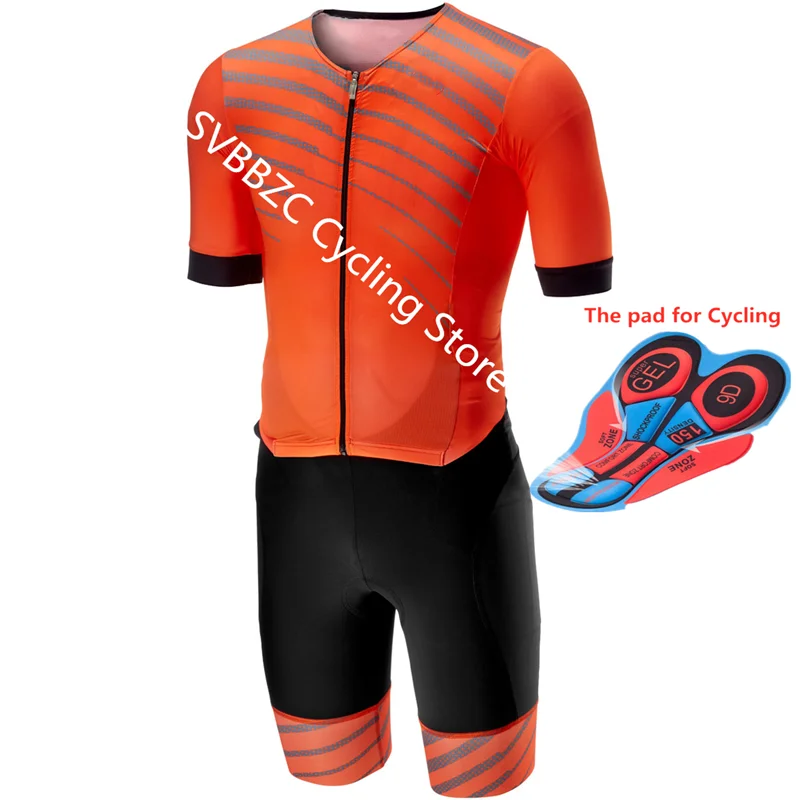 SVBBZC Pro, крутой мужской комбинезон с коротким рукавом, костюм для триатлона, Ropa Ciclismo, Майо, быстросохнущие майки для велоспорта, комплект, костюм для велоспорта - Цвет: 2-Pic Color