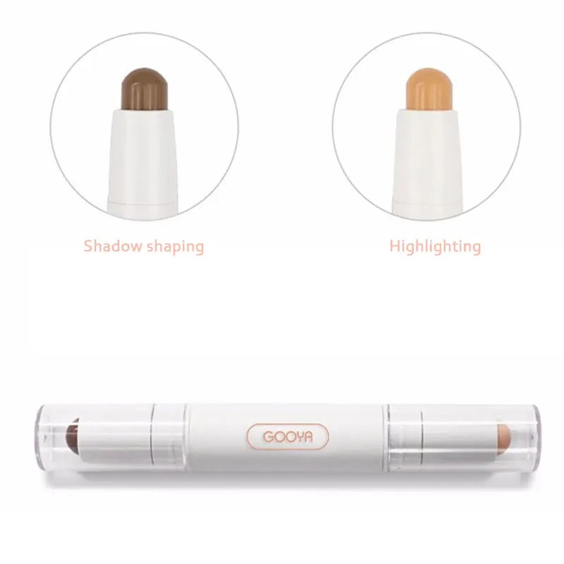 

New GOOYA Double-ended Highlighter Contour Stick Concealer Stick Foundation Makeup Face Concealer Cream Base Beauty Skin Hide