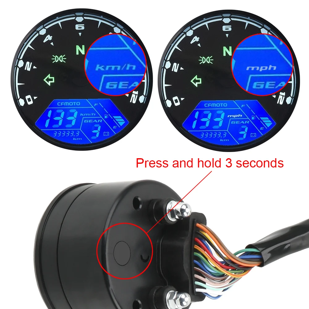 Universal Digital Speedometer Motorcycle