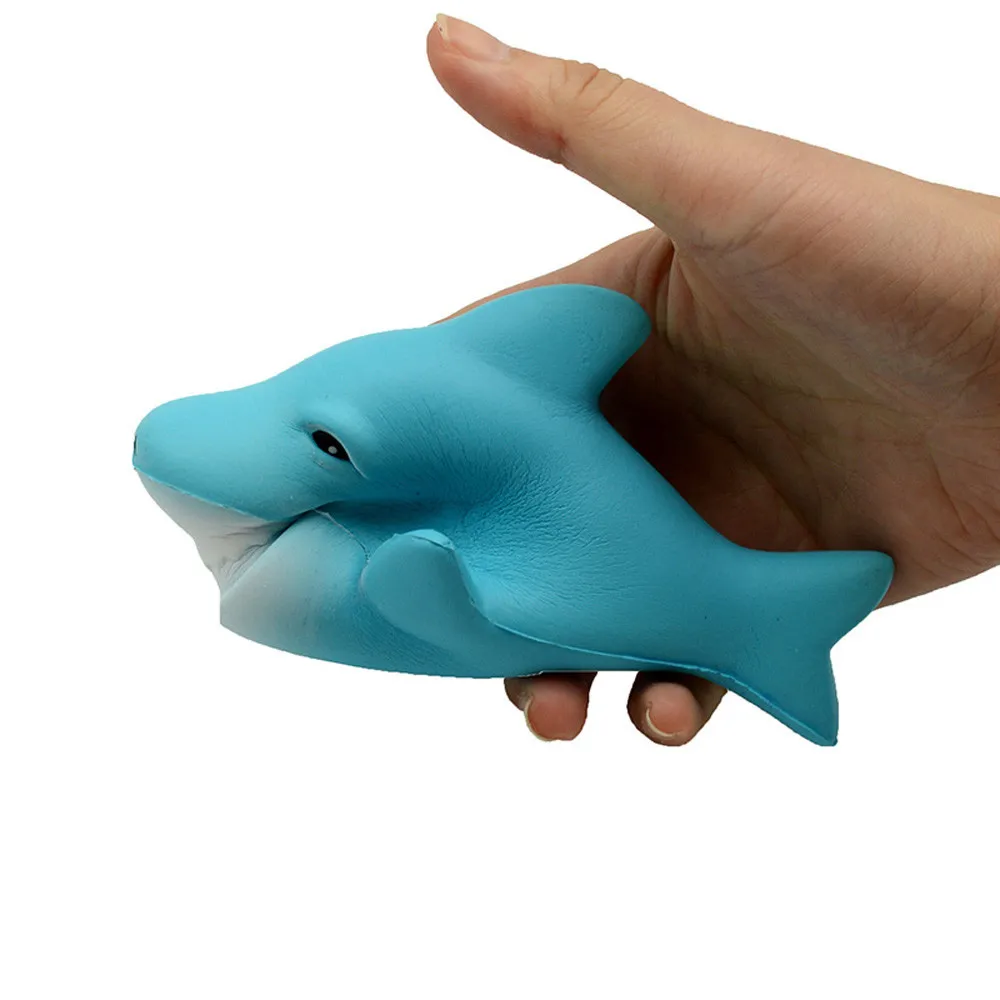 Soft Anti Stress Shark Stress Reliever Scented Super Slow Rising Kids Toy Squeeze Stress Decompression Toys #A