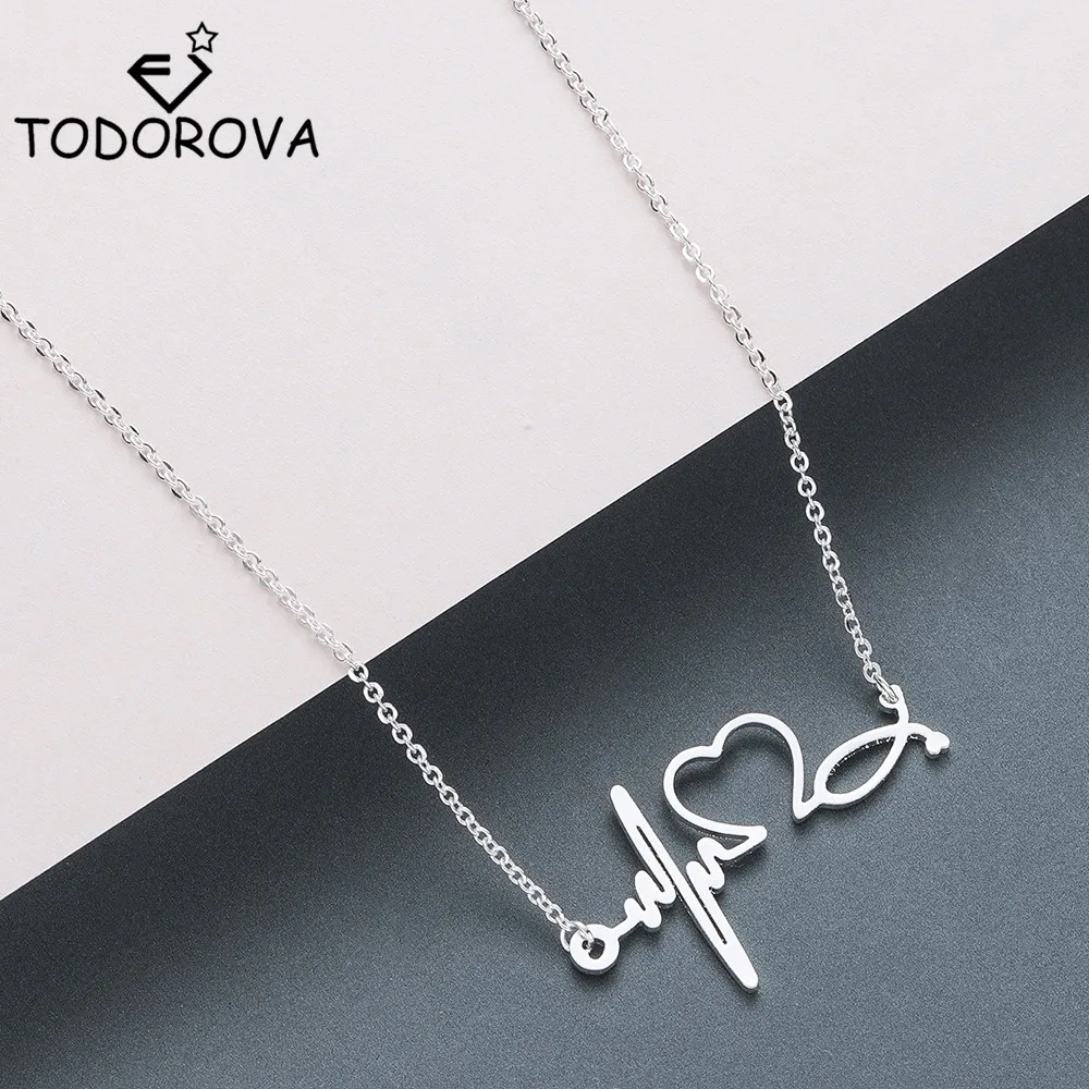 Todorova, ожерелье с сердечком, чокер из нержавеющей стали, подвеска в форме сердца, ожерелье s для женщин, ювелирные аксессуары, колье Femme