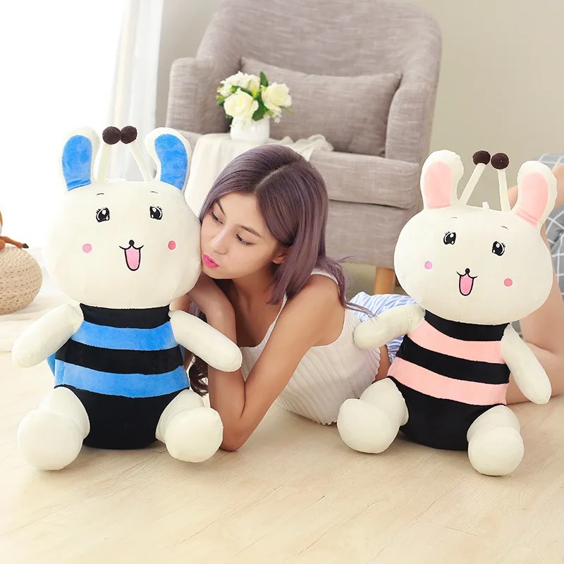 

Cartoon Cute Bees Rabbit Doll Campus Activity Decoration Doll Pajama Pillow Birthday Gift