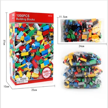 

1000 Pieces DIY Building Blocks Bulk Sets City Creative LegoINGs Classic Technic Bricks Creator Toys for Children Christmas Gift