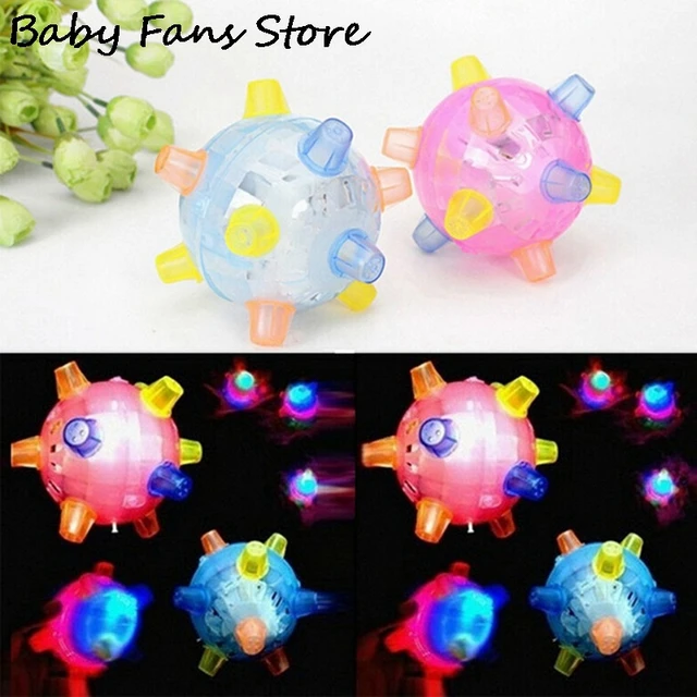 Electric Bouncing Ball Light Up Music Flashing Jumping LED Ball Pet Gogs Toys Interactive Dancing Balls Multicolor Vibrating Toy 1