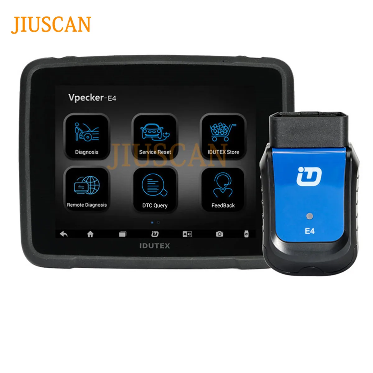 JIUSCAN Vpecker E4 OBD2 Wifi/Bluetooth OBD 2 Автомобильный сканер+ 8 дюймов Android Vpecker планшет диагностические инструменты
