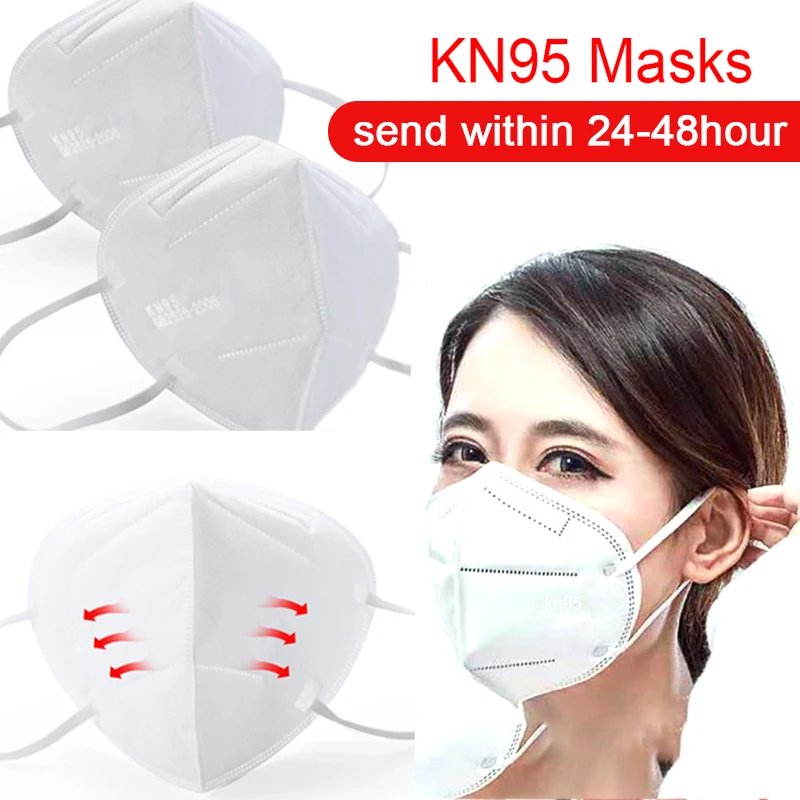 

10 pieces of KN95 masks 95% filter cotton masks antibacterial and dustproof 3-layer