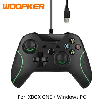 Para Xbox un controlador USB GamePad con cable para Xbox uno Slim control PC Windows Mando Joystick negro/blanco