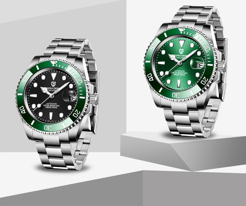 2021 PAGANI DESIGN New luxury Automatic Mechanical Watch Men's Stainless Steel Waterproof Precision Watch NH35 relogio masculino