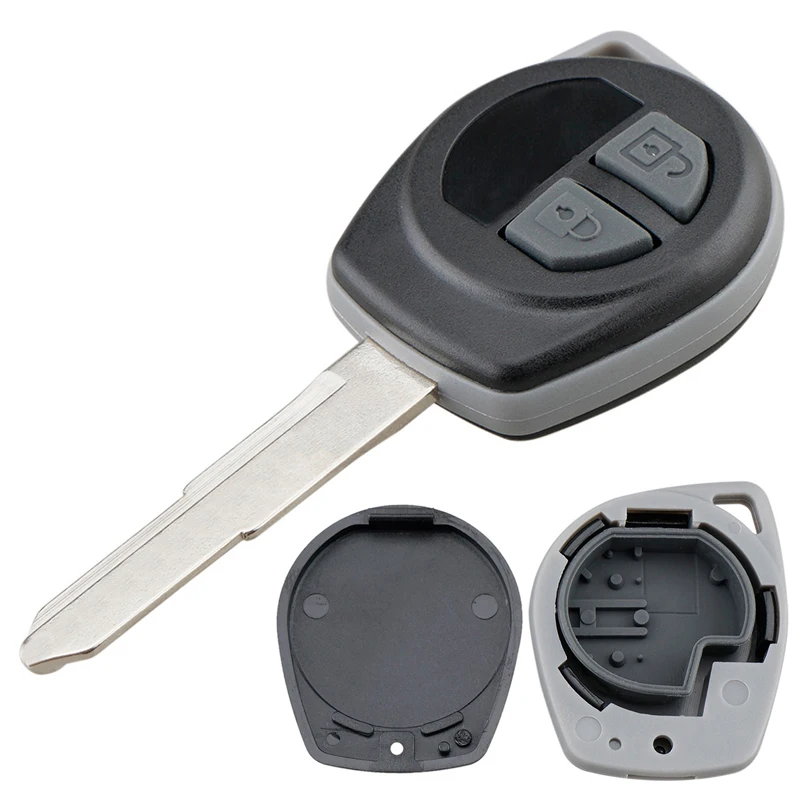 2Buttons Car Key Fob Case Shell Replacement Remote Cover with HU87 Blade Fit for SUZUKI IGNIS ALTO SX4 VAUXHALL AGILA